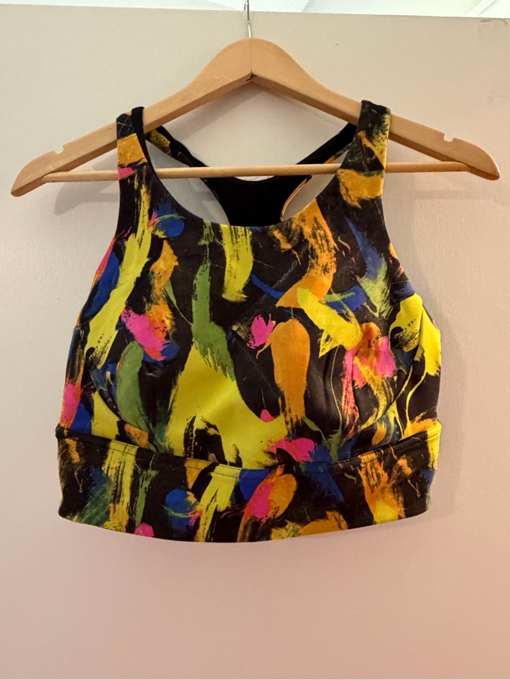 Women’s Lululemon Multicolor Brushstroke Racerback Sports Bra 12